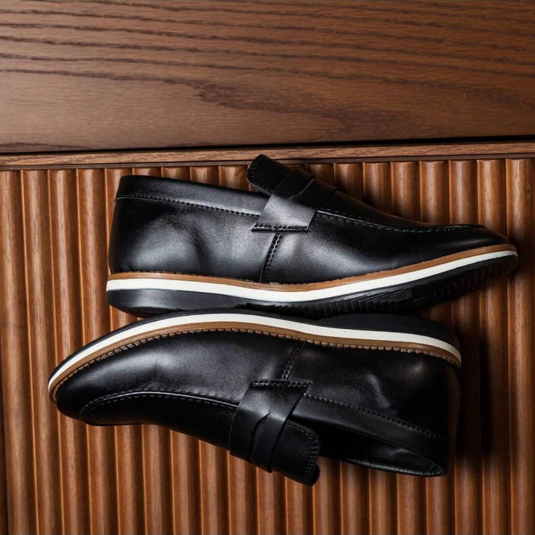 Mocassim Masculino Preto em Couro Dolph Loja Viego