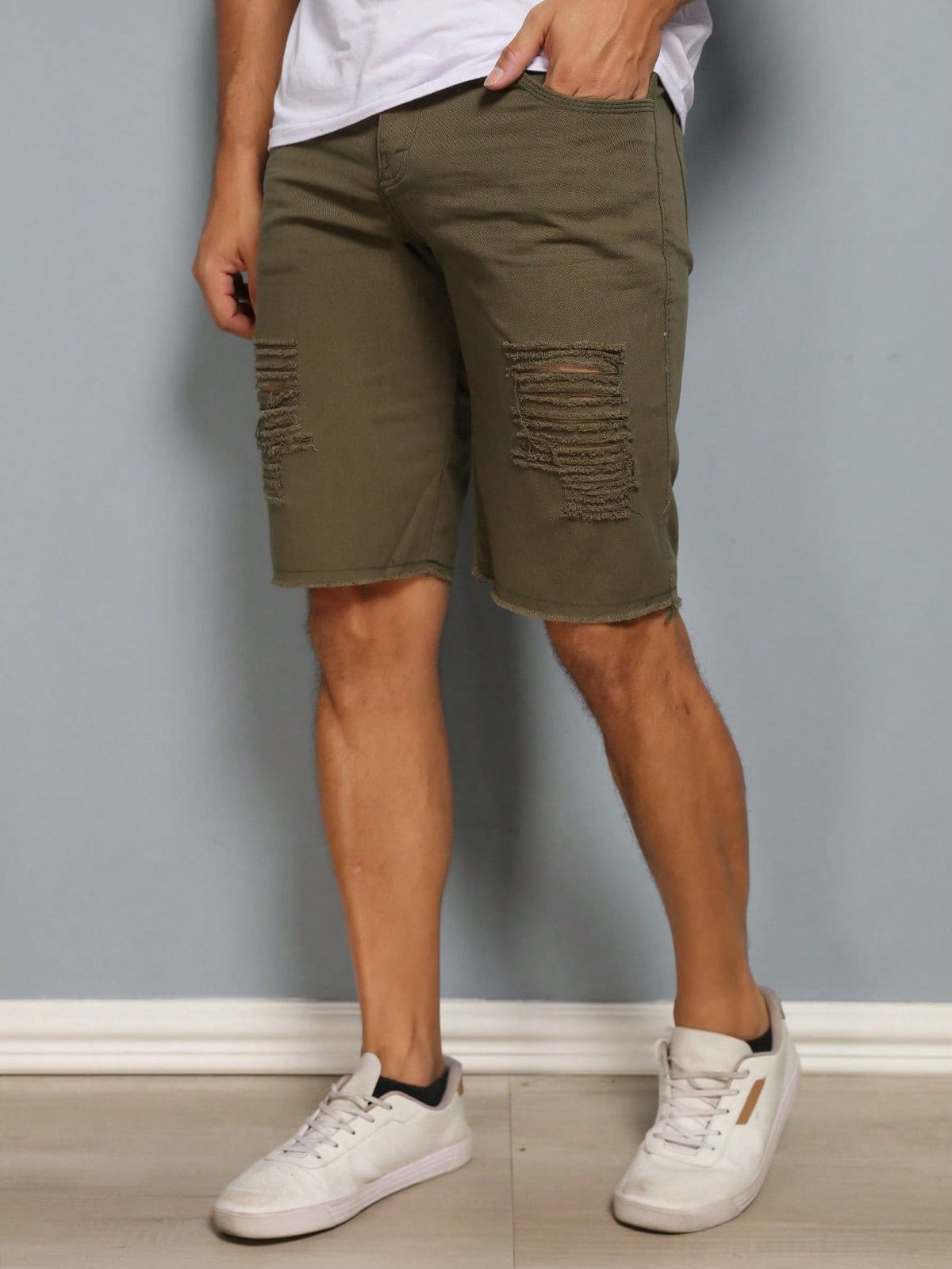 Bermuda Jeans Masculina Rasgado Verde Militar Loja Viego bermuda jeans Bermuda Jeans Casual bermuda jeans masculina bermuda jeans masculina rasgado Bermuda Jeans Masculina Rasgado Verde Militar bermuda jeans rasgada bermuda masculina jeans short jeans masculino