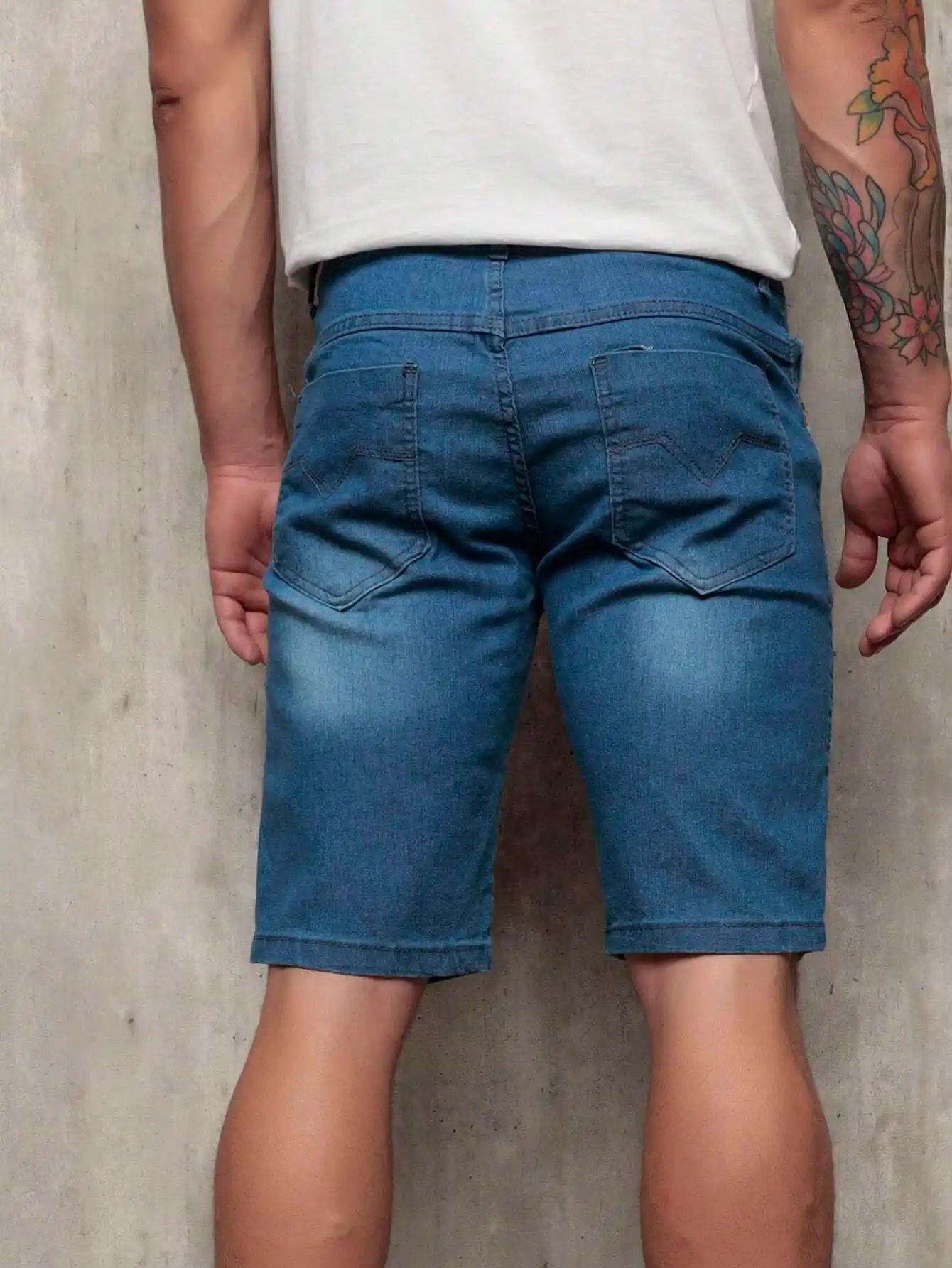 Bermuda Jeans Masculina com Lycra Urbano Loja Viego bermuda jeans Bermuda Jeans Casual bermuda jeans masculina Bermuda Jeans Masculina com Lycra Urbano bermuda masculina jeans short jeans masculino