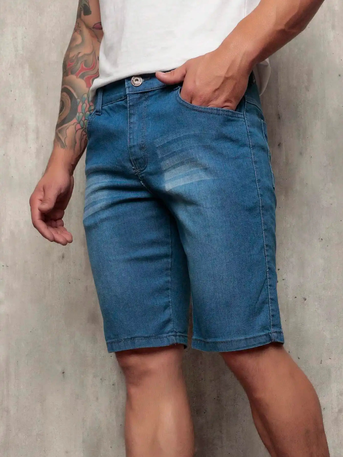 Bermuda Jeans Masculina com Lycra Urbano 48 Loja Viego