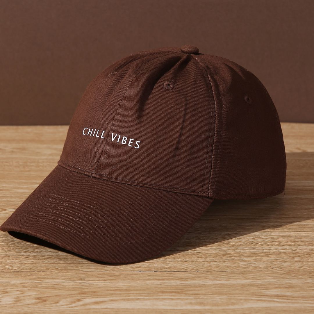 Boné Masculino Marrom Chill Vibes Loja Viego bone masculino bone masculino original boné Boné Beisebol Boné Masculino aba curva Boné Masculino Marrom Chill Vibes
