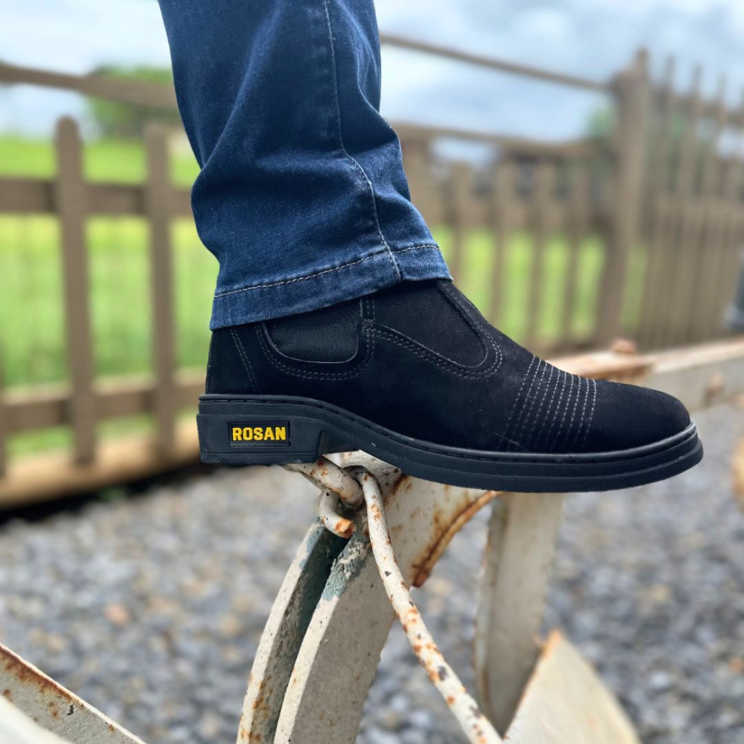 Bota Masculina Trabalho Couro Nobuck Preta Loja Viego bota masculina bota masculina trabalho Bota Masculina Trabalho Couro Nobuck Preta bota para trabalho Botas