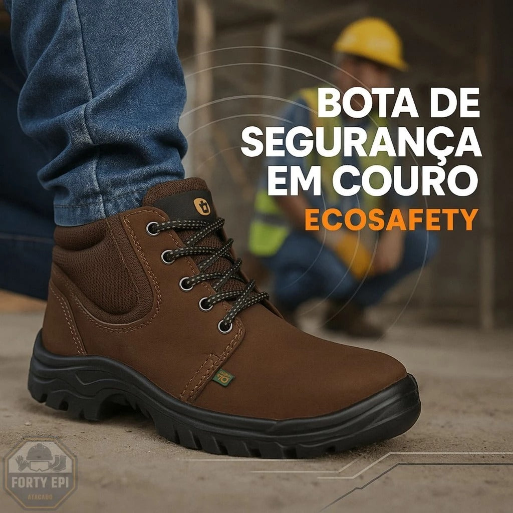 Bota Masculina Trabalho Segurança Modelo Ecosafety Loja Viego Bota de Segurança bota masculina bota masculina trabalho Bota Masculina Trabalho Segurança Modelo Ecosafety bota para trabalho Botas