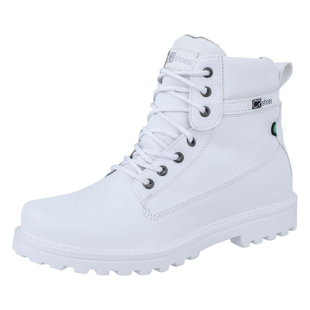 Bota Masculino Coturno Branco Urban Comfort Loja Viego bota branca masculina bota casual masculina bota com solado tratorado bota confortável masculina bota masculina coturno bota masculina moderna Bota Masculino Coturno Branco Urban Comfort bota urban comfort calçado masculino streetwear coturno branco masculino coturno masculino confortável coturno urbano masculino moda masculina urbana