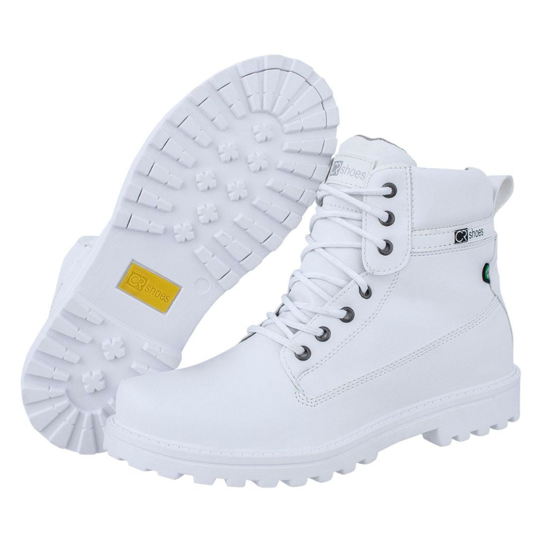 Bota Masculino Coturno Branco Urban Comfort Loja Viego bota branca masculina bota casual masculina bota com solado tratorado bota confortável masculina bota masculina coturno bota masculina moderna Bota Masculino Coturno Branco Urban Comfort bota urban comfort calçado masculino streetwear coturno branco masculino coturno masculino confortável coturno urbano masculino moda masculina urbana