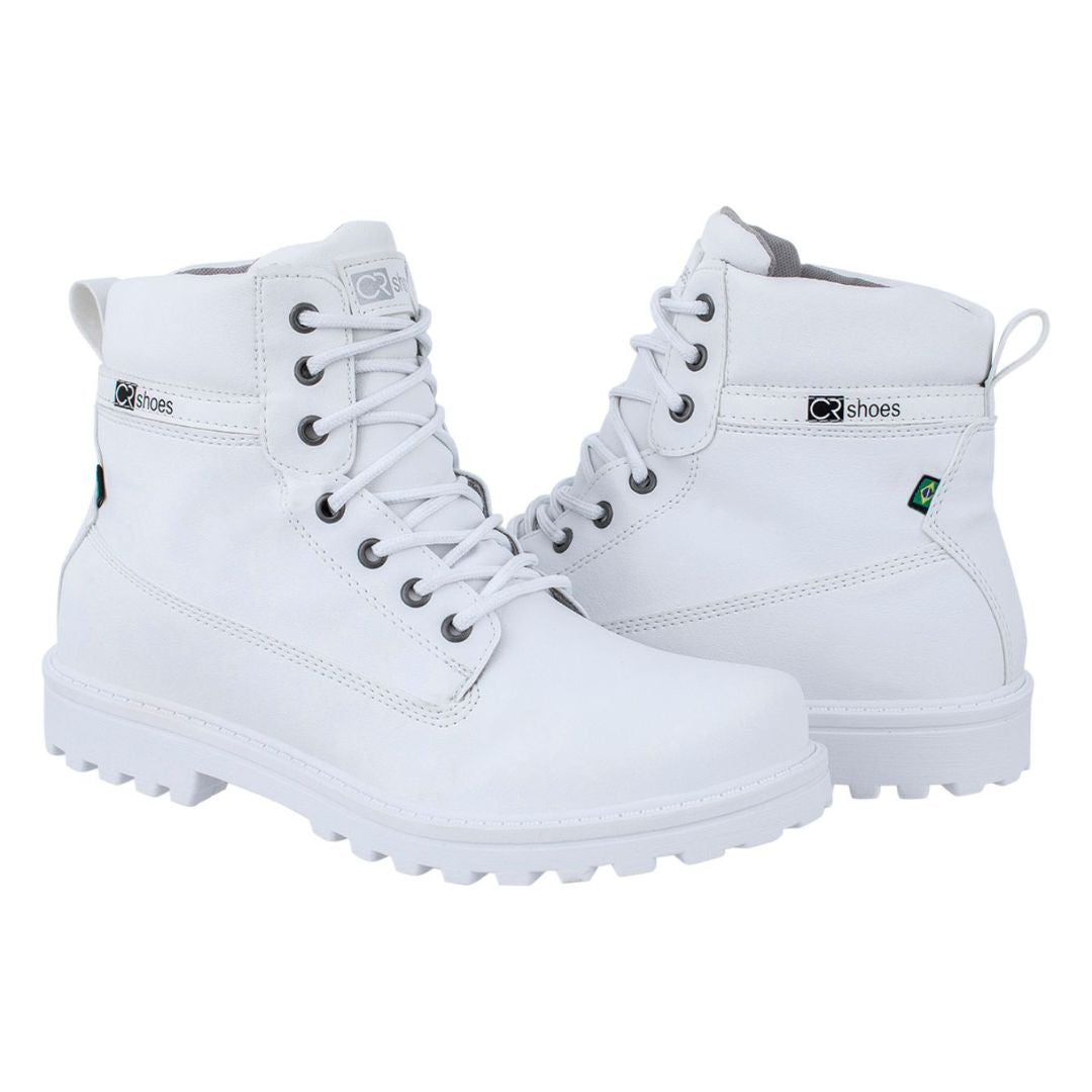 Bota Masculino Coturno Branco Urban Comfort Loja Viego bota branca masculina bota casual masculina bota com solado tratorado bota confortável masculina bota masculina coturno bota masculina moderna Bota Masculino Coturno Branco Urban Comfort bota urban comfort calçado masculino streetwear coturno branco masculino coturno masculino confortável coturno urbano masculino moda masculina urbana