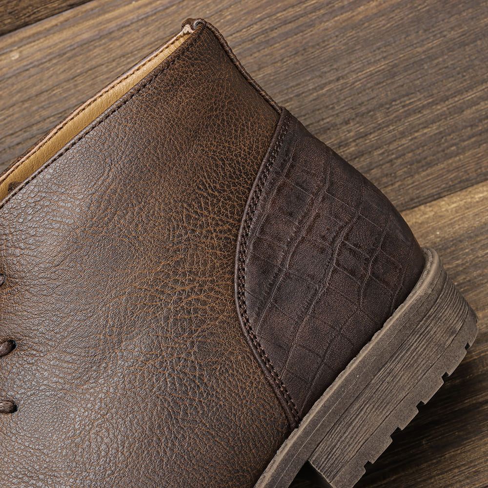 Bota Masculino de Couro Marrom Estilo Retrô Americano Loja Viego bota cano curto bota casual bota com sola tratorada bota de couro Bota de couro legítimo Bota de couro marrom bota de couro masculina bota de inverno bota estilo americano bota marrom bota masculina bota masculina confortável Bota Masculino de Couro Marrom Estilo Retrô Americano bota moc toe bota para trabalho. bota retrô Bota rústica masculina Botas calçado masculino Calçados masculinos de qualidade