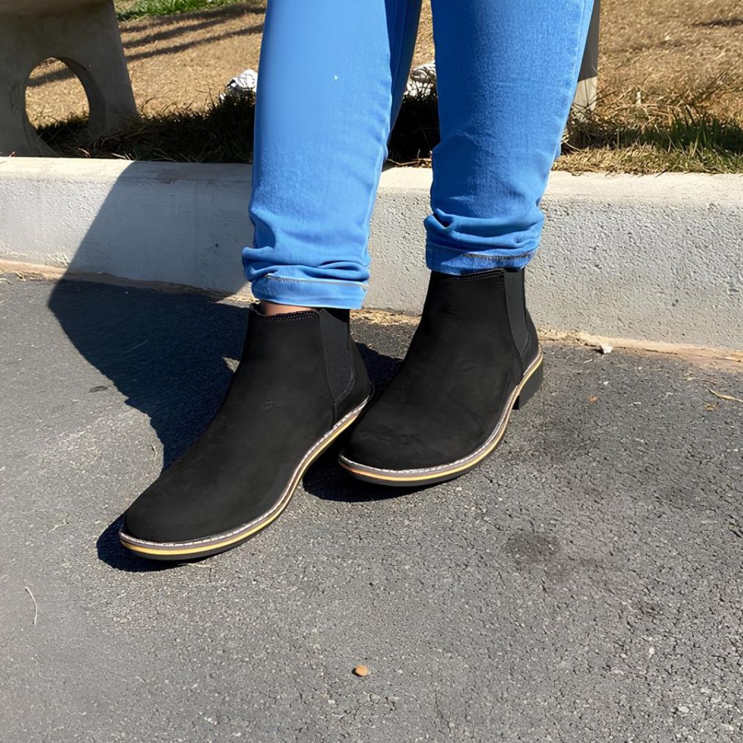 Bota Chelsea Masculina de Couro Legítimo Ruben Loja Viego Bonita Masculina Chelsea bota Bota chelsea Bota chelsea couro Bota Chelsea Masculina de Couro Legítimo Ruben bota chelsea masculina look botina chelsea