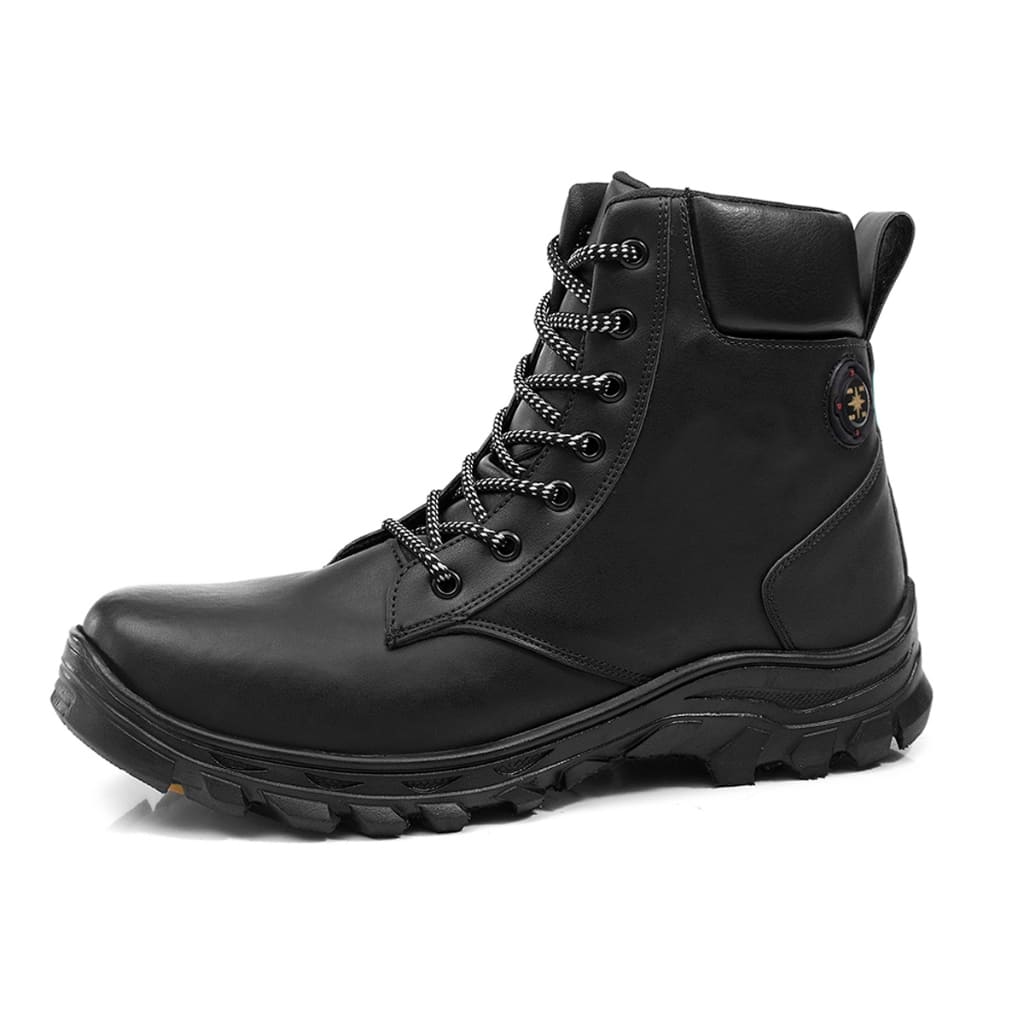 Bota Coturno Masculina Preta Tratorada Viego Loja Viego bota casual bota coturno bota coturno confortavel Bota Coturno Masculina Preta Tratorada Viego bota coturno masculino bota masculina bota masculina casual bota masculina couro bota masculina de couro