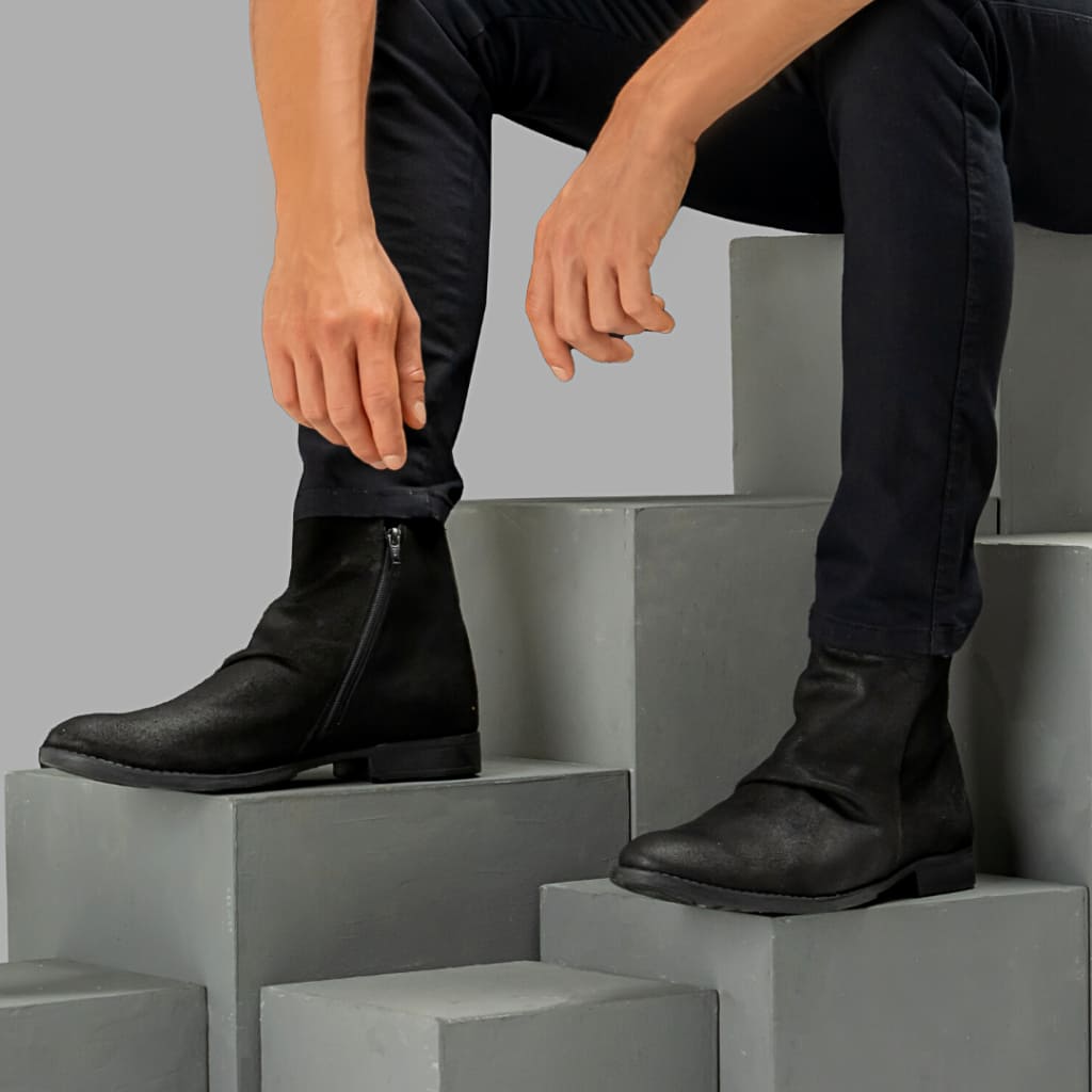 Bota Masculina de Couro Punk Vintage Loja Viego bota couro bota de couro bota de couro masculina bota masculina Bota Masculina de Couro Punk Vintage bota punk bota vintage Botas
