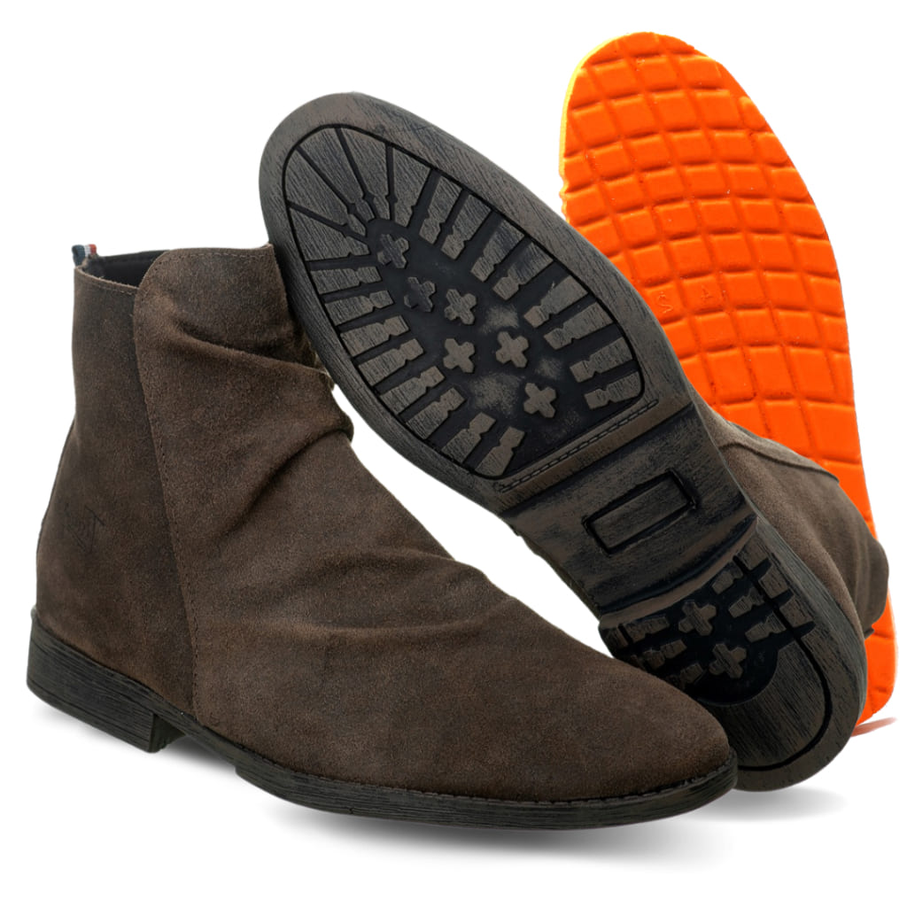 Bota Masculina de Couro Punk Vintage Marrom Loja Viego bota couro bota de couro bota de couro masculina bota masculina Bota Masculina de Couro Punk Vintage bota punk bota vintage Botas
