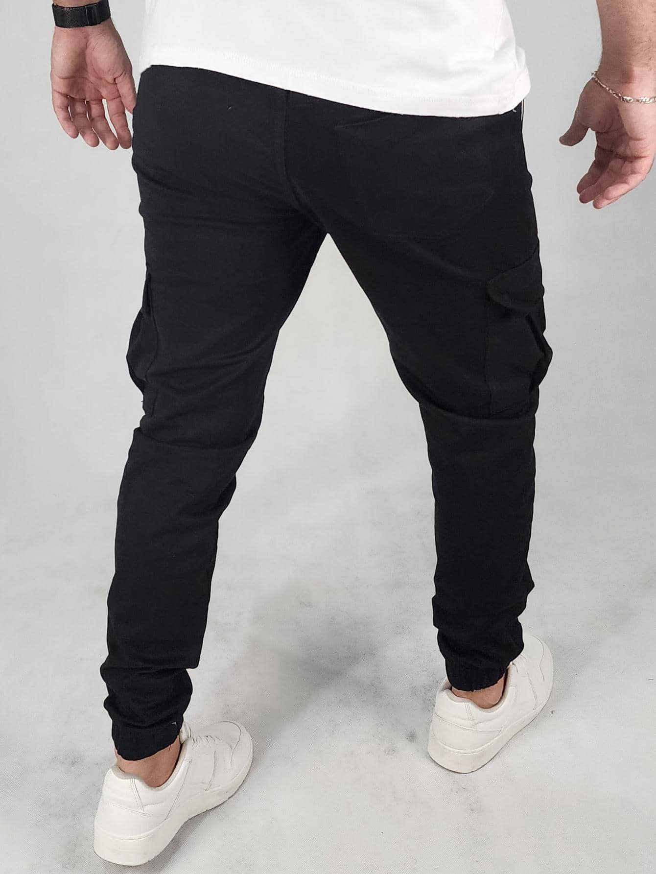 Calça Cargo Jogger Masculino Preta Lisk loja viego Calça Cargo Jogger Masculino Preta Lisk calça de academia masculina calça jogger masculina calça jogger para homem