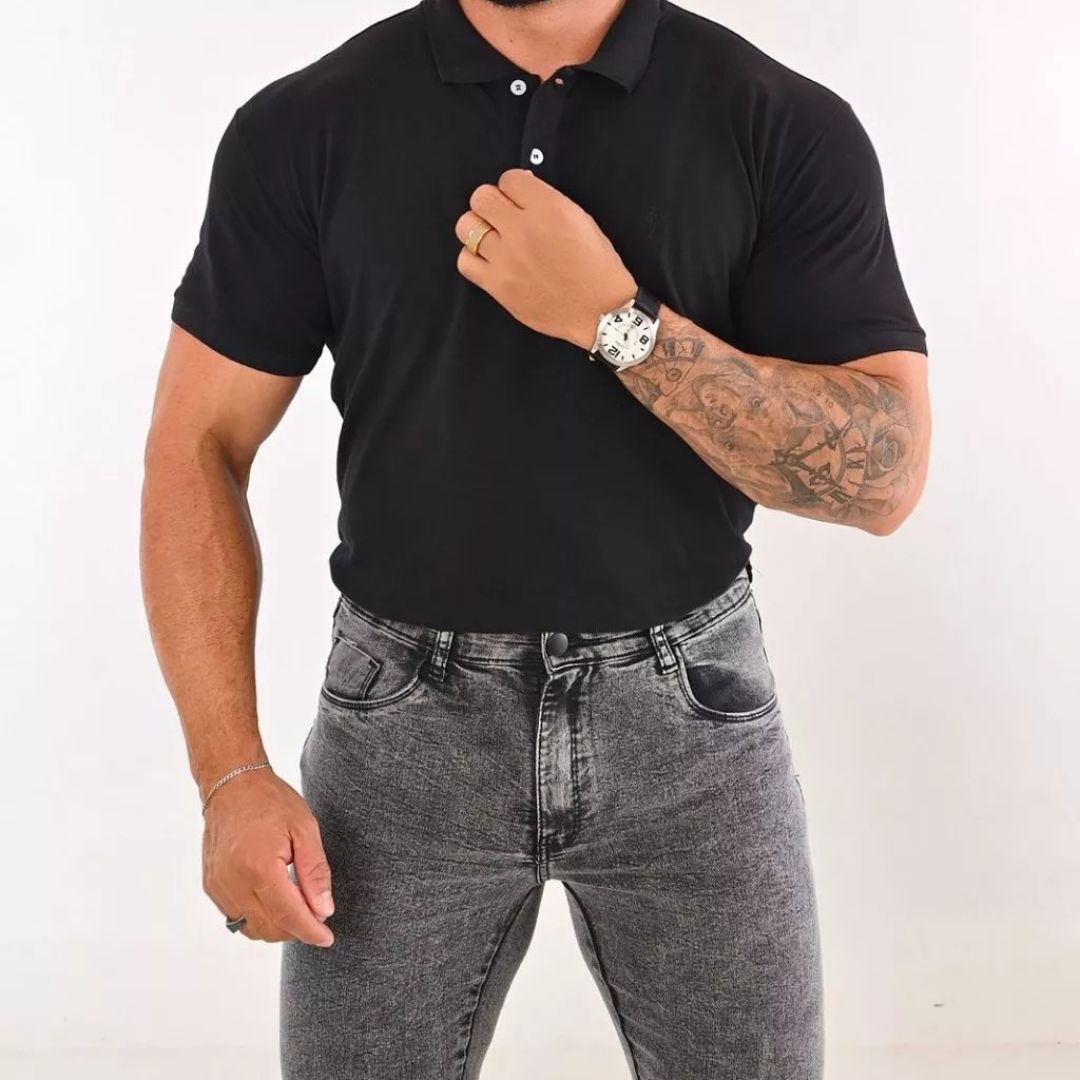 Calça Jeans Masculina Slim Fit Preta com Elastano Loja Viego calça jeans calça jeans masculina calça jeans masculina preta Calça Jeans Masculina Slim Fit Preta com Elastano calça jeans preta