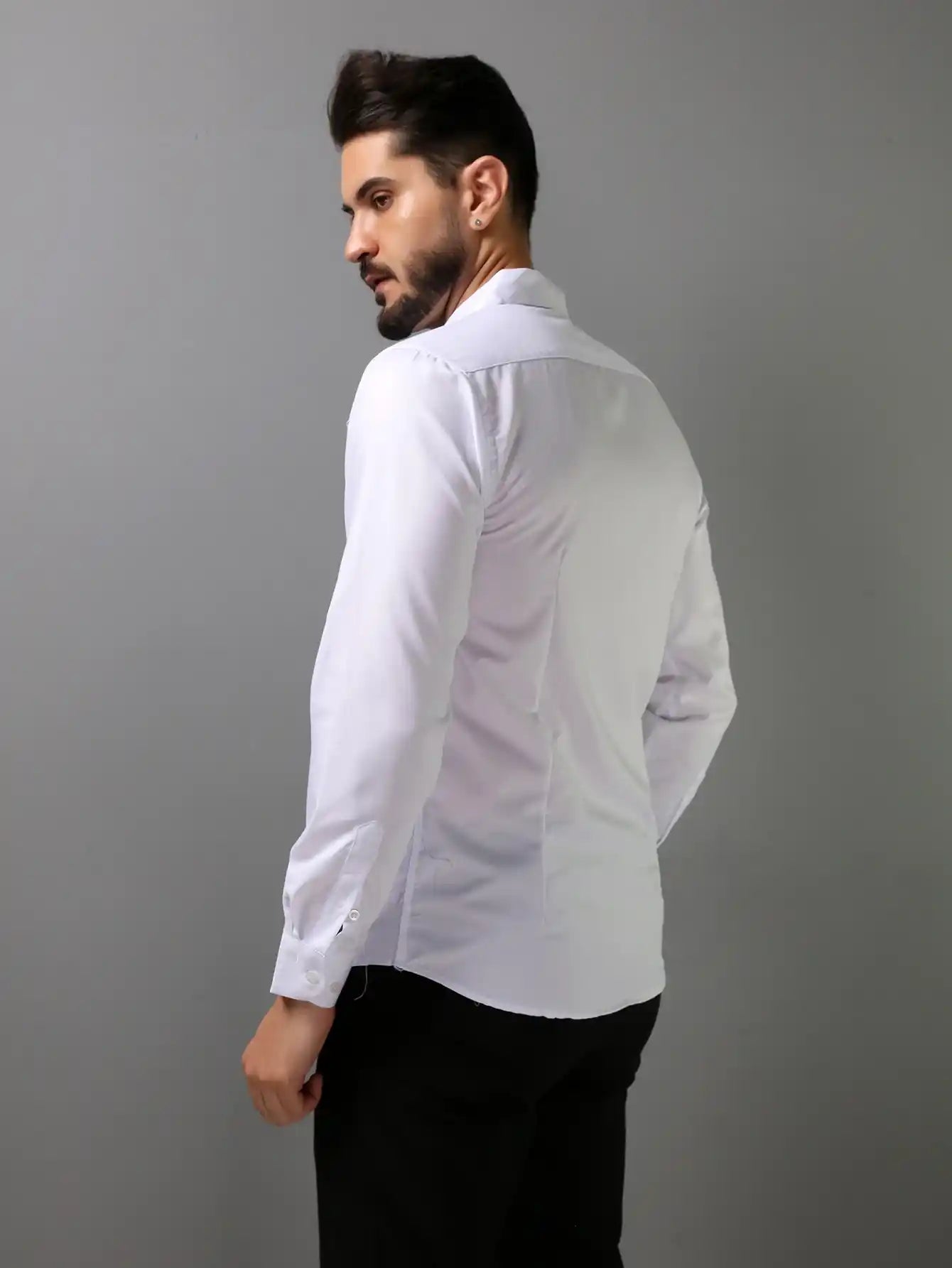 Camisa Social Branca Masculina Slim Fit Zone Loja Viego camisa manga longa xadrez camisa social camisa social branca Camisa Social Branca Masculina Slim Fit Zone camisa social masculina Camisa Social Masculina mango longa