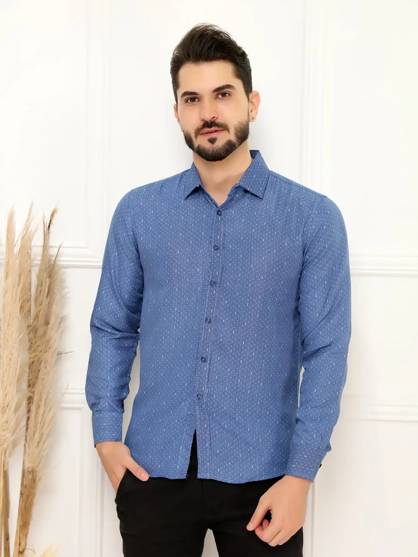 Camisa Social Masculina Manga Longa Azul Army XG Loja Viego camisa manga longa xadrez camisa social camisa social masculina Camisa Social Masculina Manga Longa Azul Army Camisa Social Masculina mango longa camisa xadrez social