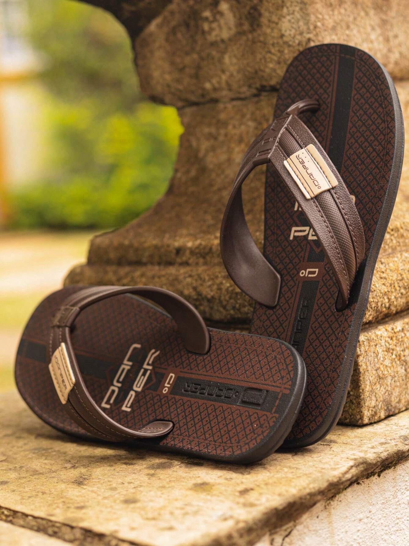 Chinelo Masculino Marrom Gênova Marrom Loja Viego chinelo chinelo confortável chinelo de dedo chinelo leve chinelo masculino Chinelo Masculino Marrom Gênova chinelo para dia a dia chinelo para piscina chinelo para praia