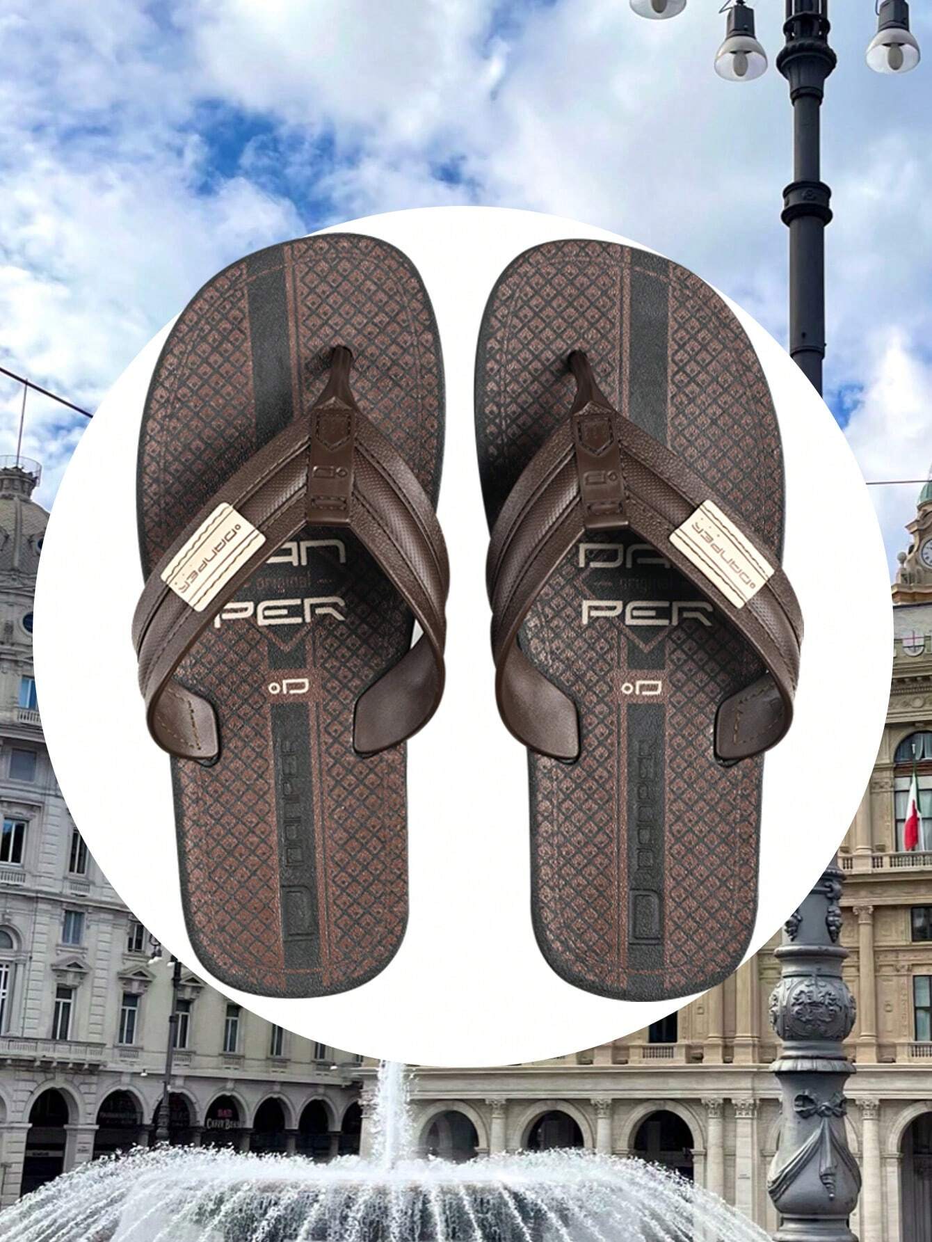 Chinelo Masculino Marrom Gênova Loja Viego chinelo chinelo confortável chinelo de dedo chinelo leve chinelo masculino Chinelo Masculino Marrom Gênova chinelo para dia a dia chinelo para piscina chinelo para praia