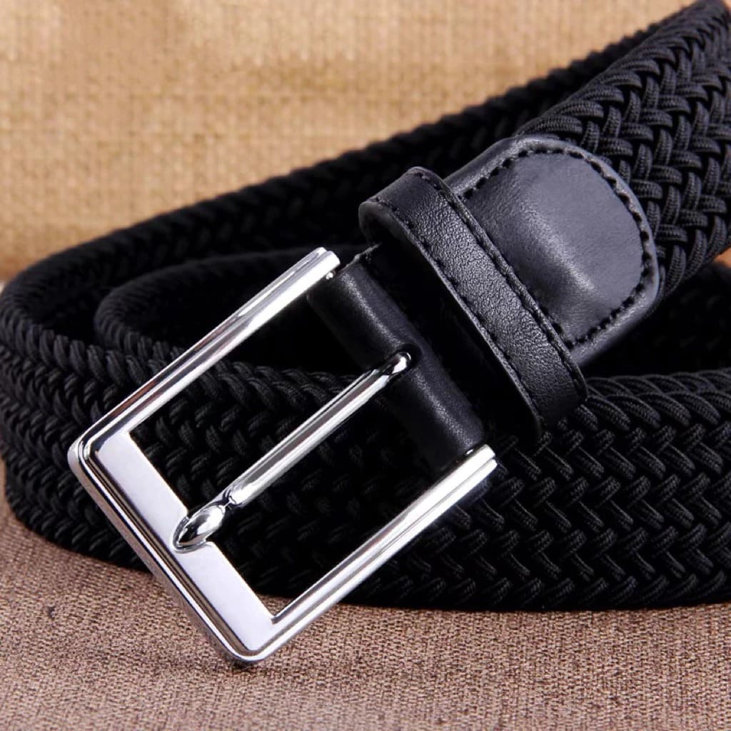 Cinto Masculino Tecido Trançado com Ponteiras Em Couro Loja Viego cinto de catraca social cinto fivela automatica cinto masculino fivela automatica cinto masculino fivela catraca cinto masculino fivela fechada Cinto Masculino Tecido Trançado com Ponteiras Em Couro