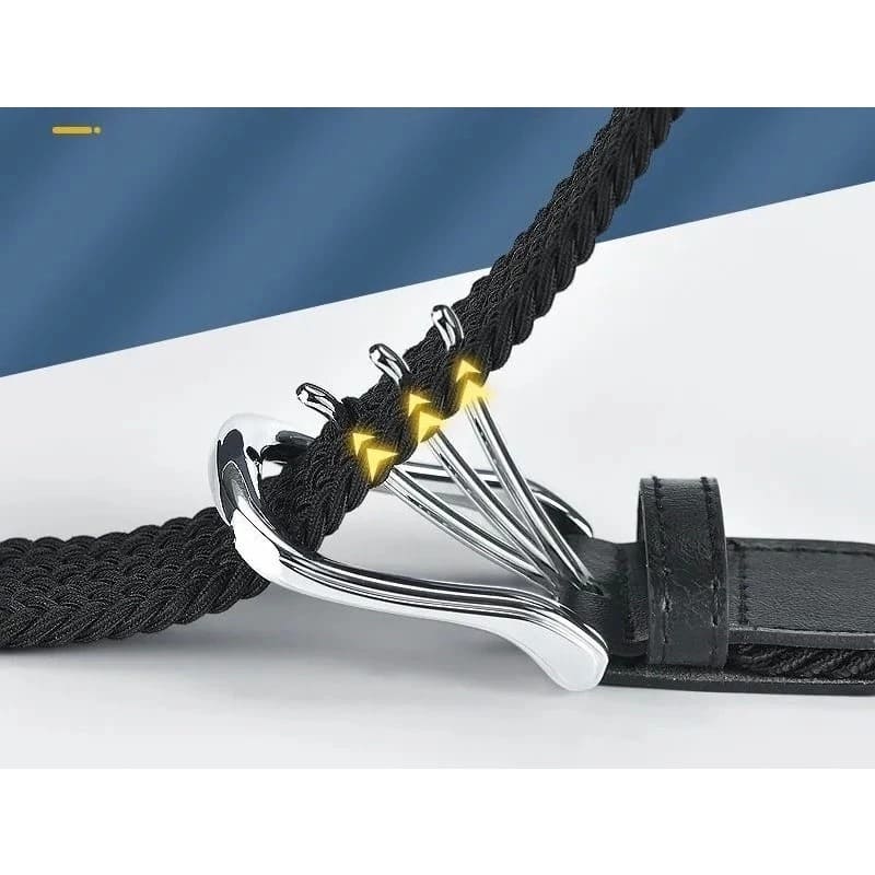 Cinto Masculino Tecido Trançado com Ponteiras Em Couro Loja Viego cinto de catraca social cinto fivela automatica cinto masculino fivela automatica cinto masculino fivela catraca cinto masculino fivela fechada Cinto Masculino Tecido Trançado com Ponteiras Em Couro