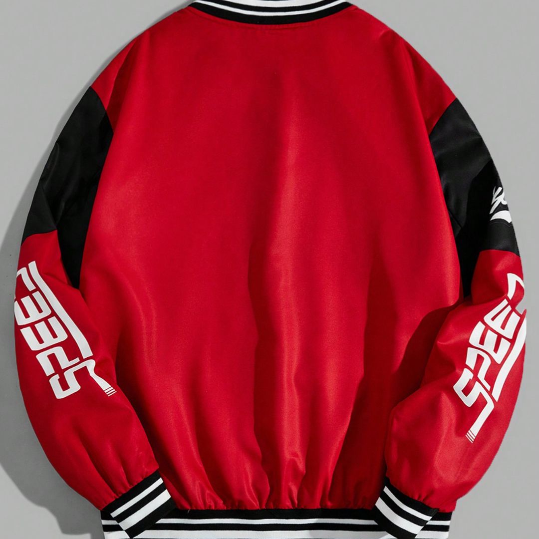 Jaqueta Masculina Beisebol Speed Racing Loja Viego jaqueta beisebol streetwear jaqueta college masculina jaqueta masculina beisebol Jaqueta Masculina Beisebol Speed Racing jaqueta masculina estilo americano jaqueta masculina vermelha jaqueta streetwear masculina jaqueta urbana masculina