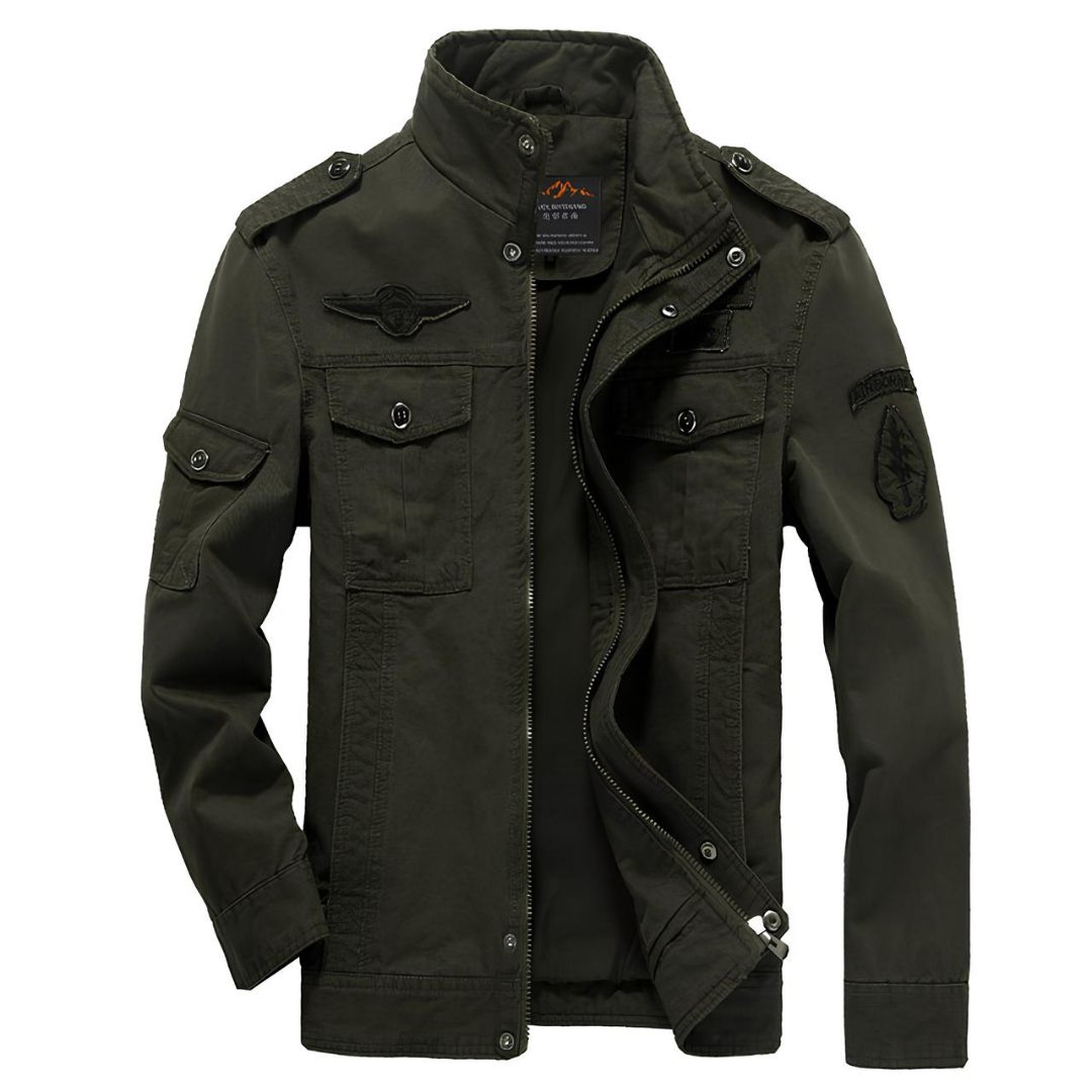 Jaqueta Masculina Militar Aviator Viego Verde Loja Viego