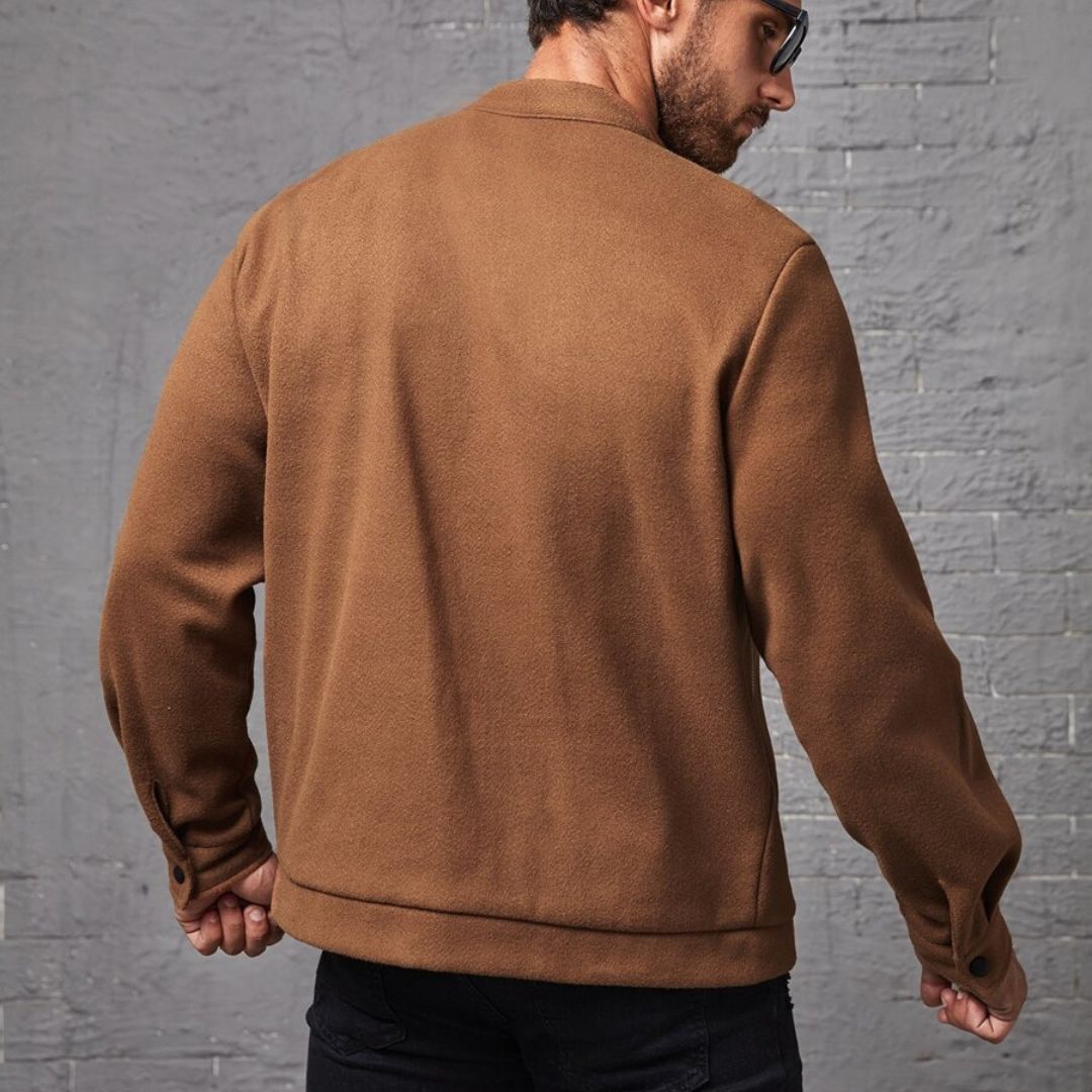 Jaqueta Masculina de Zíper Marrom Basic Loja Viego jaqueta básica masculina jaqueta casual masculina jaqueta de zíper marrom jaqueta leve masculina jaqueta marrom casual jaqueta marrom masculina Jaqueta Masculina de Zíper Marrom Basic jaqueta masculina para frio jaqueta masculina urbana jaqueta masculina zíper moda masculina inverno