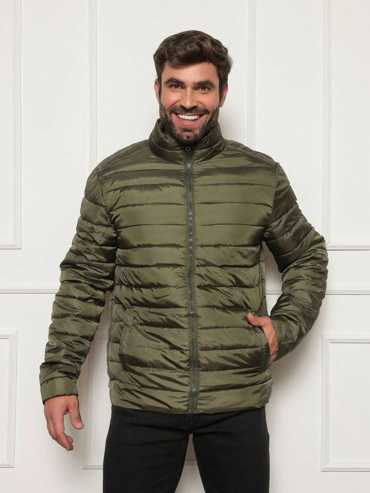 Jaqueta Bobojaco Masculino Green Army Verde Loja Viego