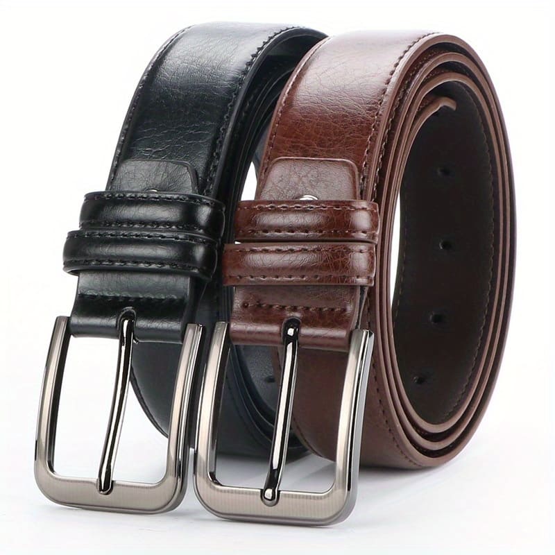 Kit 2 Cintos de Couro Masculino Social Retrô 120CM Loja Viego