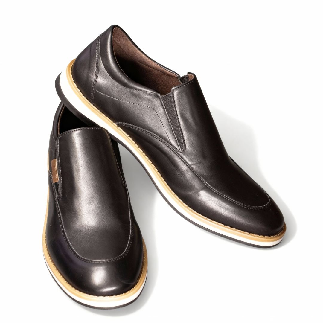 Mocassim Masculino Loafer de Couro Portofino Preto Loja Viego