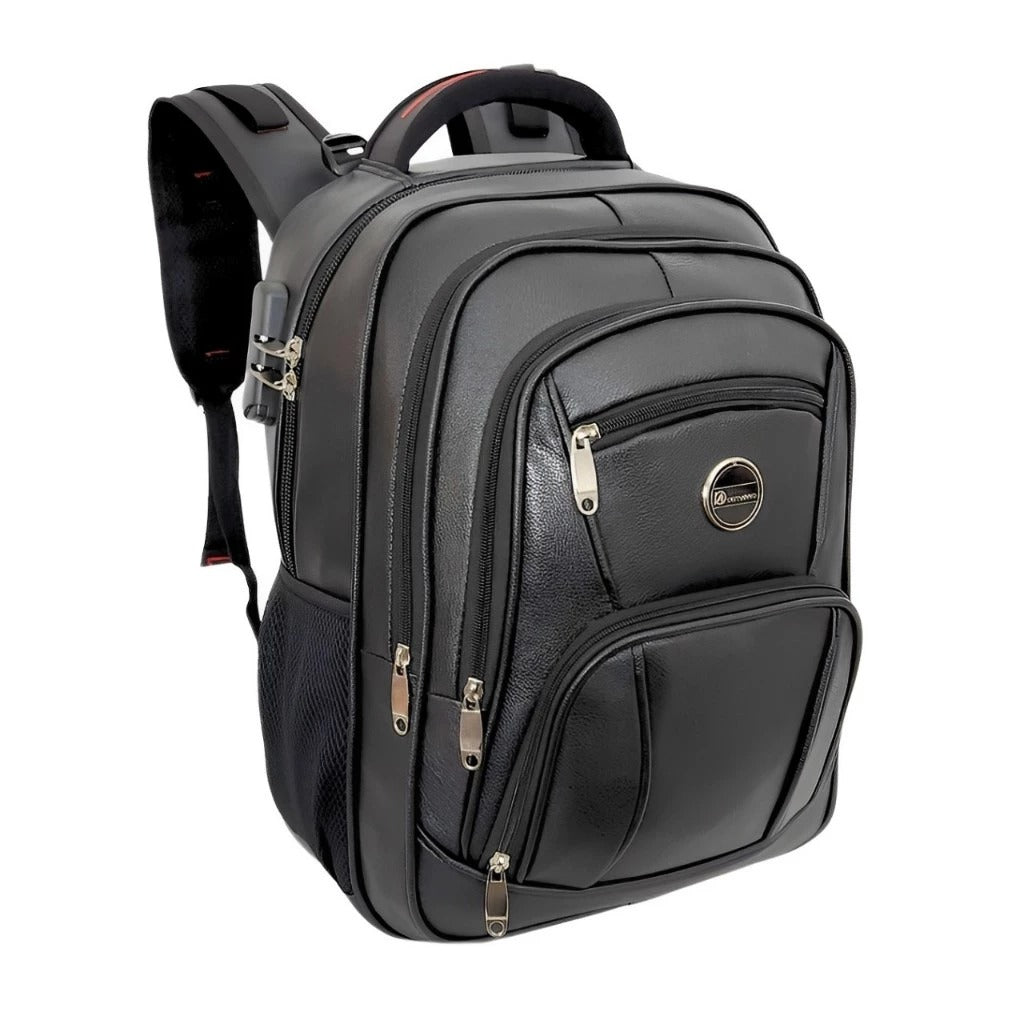 Mochila Masculina Couro Viego Trabalho Faculdade Escola loja viego mochila mochila de couro mochila de couro masculino mochila masculina Mochila Masculina Couro Viego Trabalho Faculdade Escola Mochila Masculina Reforçada Notebook mochila notebook