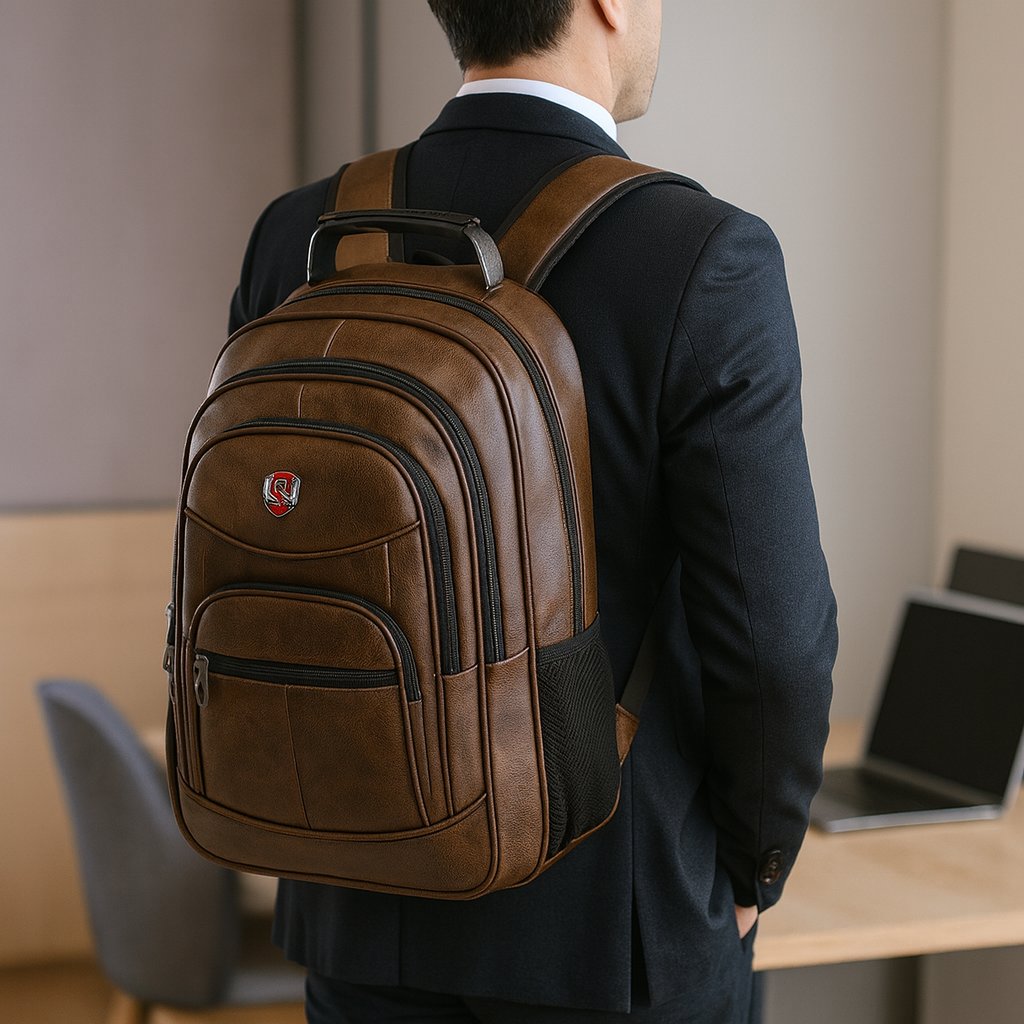 Mochila Masculina Executiva Resistente Espaçosa Carbon loja viego mochila mochila de couro mochila de couro masculino mochila masculina Mochila Masculina Executiva Resistente Espaçosa Carbon Mochila Masculina Reforçada Notebook mochila notebook