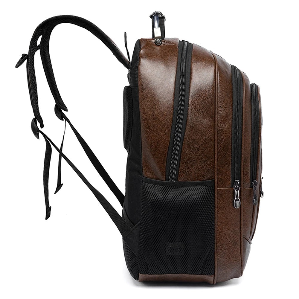 Mochila Masculina Executiva Resistente Espaçosa Carbon loja viego mochila mochila de couro mochila de couro masculino mochila masculina Mochila Masculina Executiva Resistente Espaçosa Carbon Mochila Masculina Reforçada Notebook mochila notebook