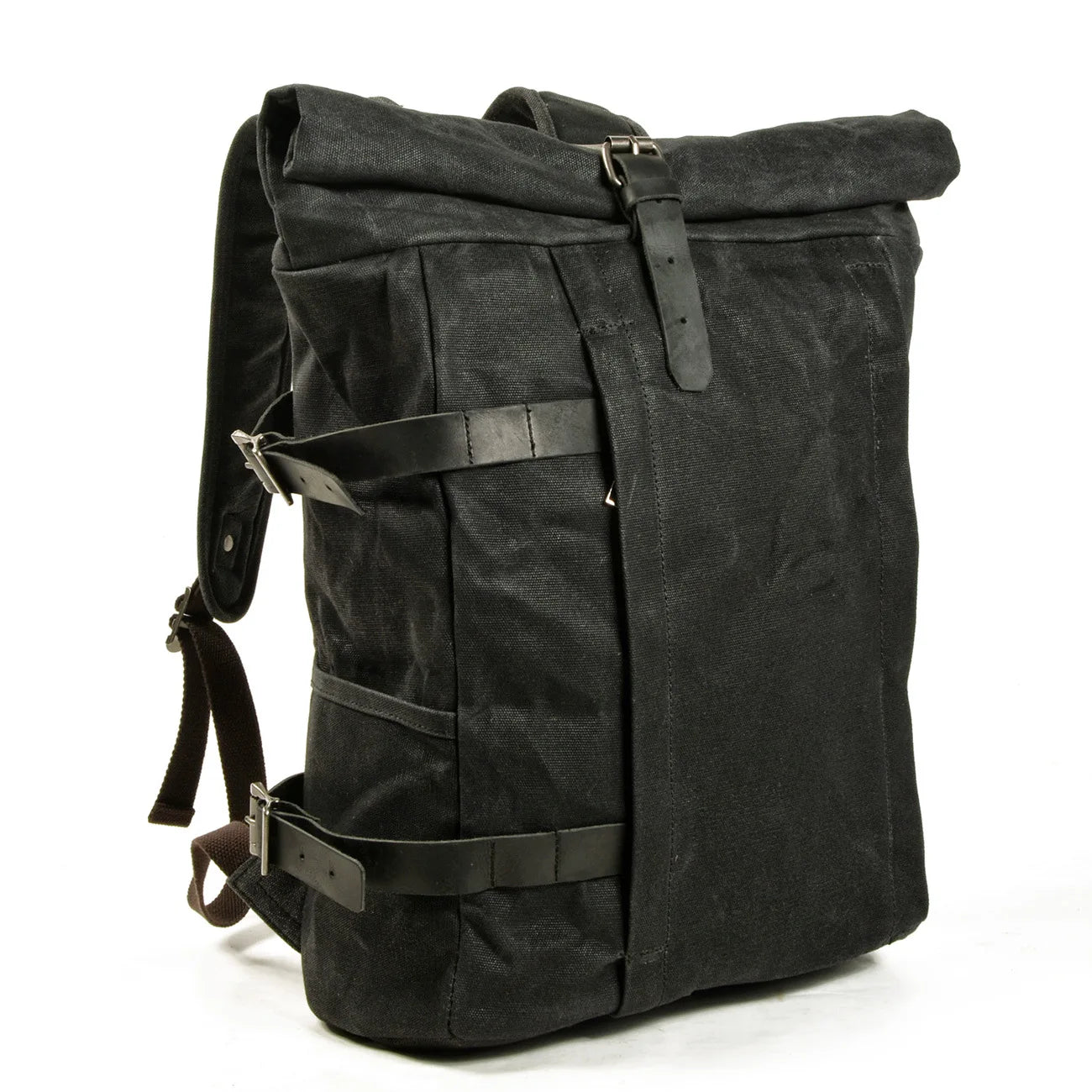 Mochila de Lona Masculina Vintage Explorer Preto Loja Viego mochila de lona Mochila de Lona Masculina Vintage Explorer mochila lona mochila masculina mochila masculina de lona Mochila Masculina De Lona Encerada E Couro Impermeável mochila masculina vintage mochila vintage