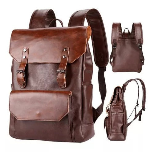Mochila de Couro Retrô Modelo Venture Loja Viego mochila de couro mochila de couro masculino Mochila de Couro retrô Mochila de Couro Retrô Modelo Venture mochila executiva mochila masculina mochila retrô