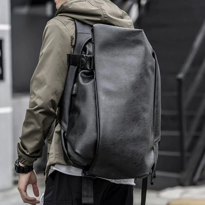 Mochilas de Couro Masculina Impermeável Vintage Loja Viego mochila vintage Mochilas de Couro Masculina Mochilas de Couro Masculina Impermeável Vintage Mochilas de Couro Vintage