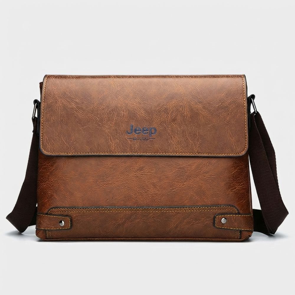 Pasta Executiva Masculina Notebook em Couro - Jeep Marrom Loja Viego
