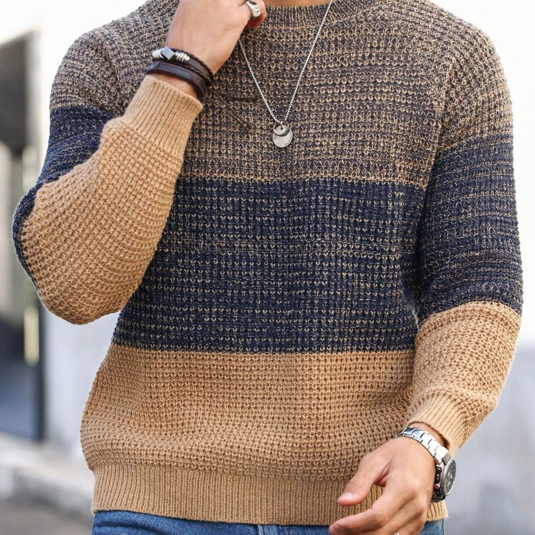 Suéter Masculino Listrado Caqui Urban Viego Loja Viego frio suéter casual suéter durável suéter estiloso suéter listrado Suéter Masculino Suéter Masculino Listrado Caqui Urban Viego suéter masculino urban suéter para dia a dia suéter para frio