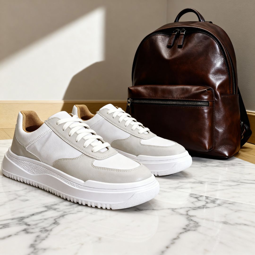 Tênis Branco Masculino Casual Sola Alta Sneakers Viego Loja Viego tenis masculino tenis masculino casual Tênis Tênis Branco Tênis Branco Masculino Tênis Branco Masculino Casual Sola Alta Sneakers Viego