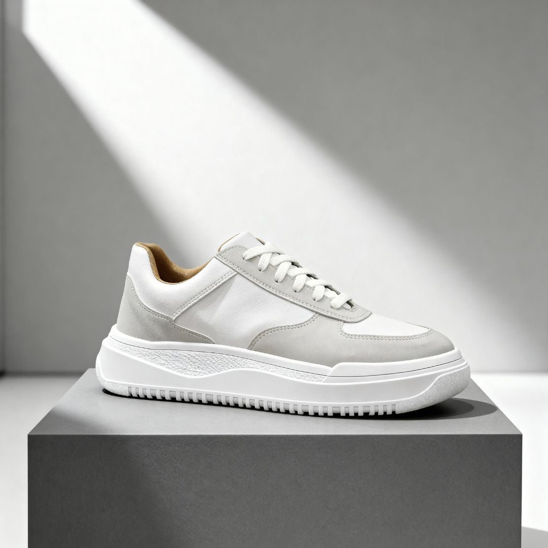 Tênis Branco Masculino Casual Sola Alta Sneakers Viego Loja Viego tenis masculino tenis masculino casual Tênis Tênis Branco Tênis Branco Masculino Tênis Branco Masculino Casual Sola Alta Sneakers Viego