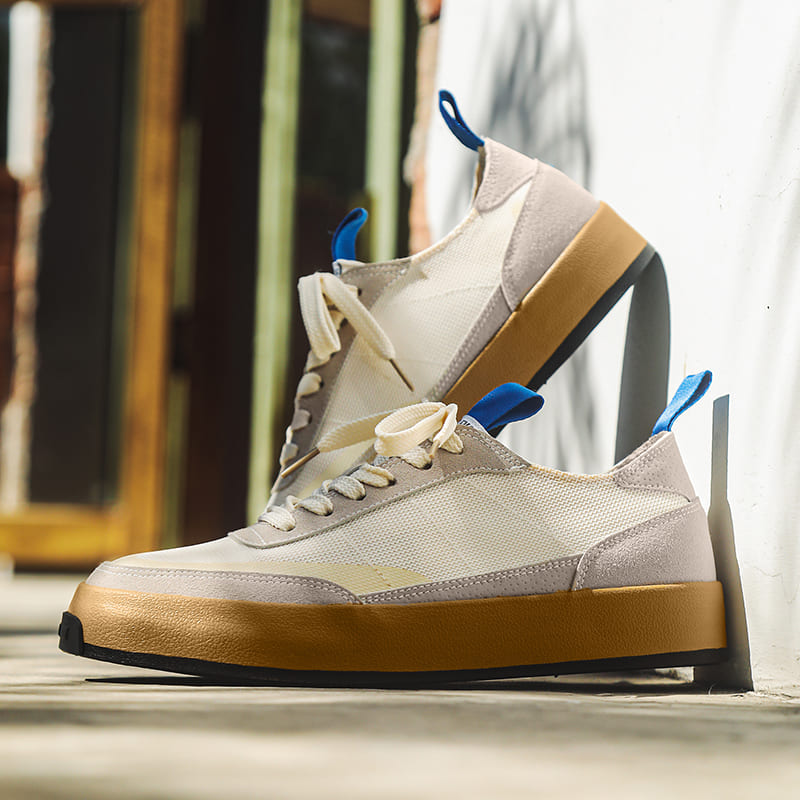 Tênis Branco Masculino Casual Modelo Mirae Loja Viego tenis branco tenis branco masculino tenis branco masculino casual tenis masculino tenis masculino casual tenis masculino retro Tênis Tênis Branco Masculino Casual Modelo Mirae tênis branco masculino dia a dia tênis branco masculino para trabalho