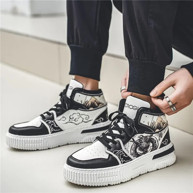 Tênis Masculino Air Dragons Loja Viego calçados masculinos Sapatênis Sapatênis Masculino tenis masculino tenis masculino casual tenis masculino retro Tênis Tênis Casual Masculino Breath tênis casual moderno tênis confortável para homens tênis esportivo masculino tênis leve e resistente Tênis Masculino Air Dragons