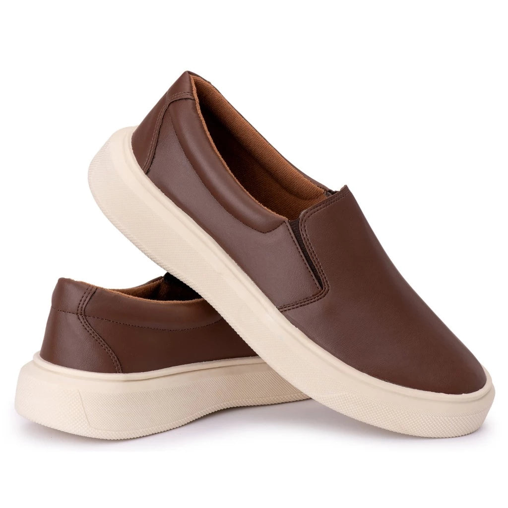 Tênis Sapatenis Masculino Casual Slip On Viego Loja Viego sapatenis flexíveis sapatenis marrom sapatenis para trabalho tenis masculino tenis masculino casual Tênis tênis confortável masculino tênis marrom couro tênis masculino dia a dia tênis masculino estiloso tênis masculino moda Tênis Sapatenis Tênis Sapatenis Masculino Casual Slip On Viego