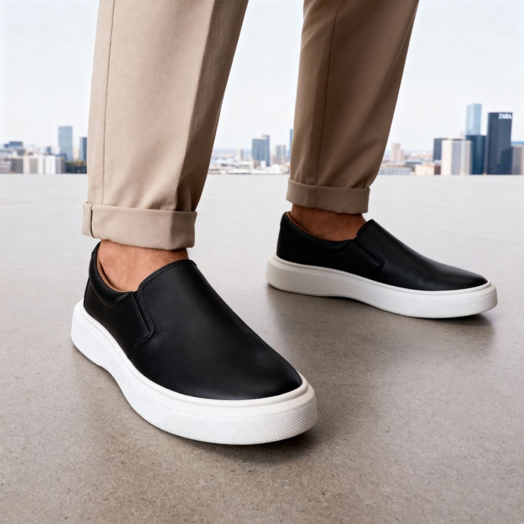Tênis Sapatenis Masculino Casual Slip On Viego Loja Viego sapatenis flexíveis sapatenis marrom sapatenis para trabalho tenis masculino tenis masculino casual Tênis tênis confortável masculino tênis marrom couro tênis masculino dia a dia tênis masculino estiloso tênis masculino moda Tênis Sapatenis Tênis Sapatenis Masculino Casual Slip On Viego