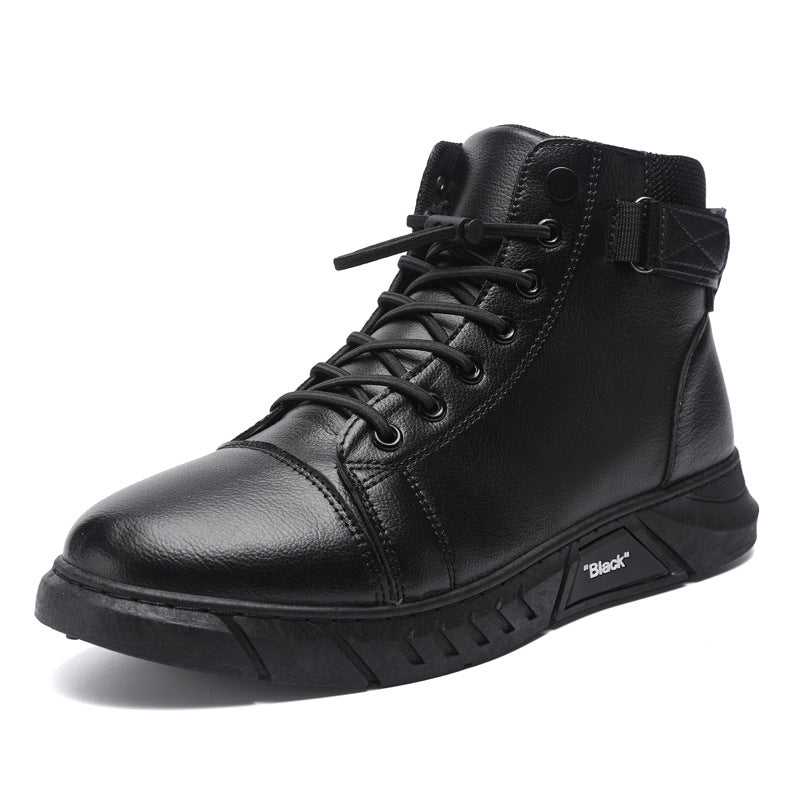 Bota Masculina de Couro Italiano Premium Preto Loja Viego