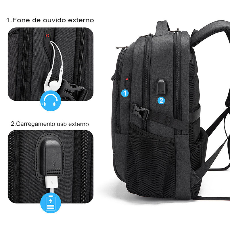 Mochila Masculina Reforçada Notebook loja viego mochila mochila masculina Mochila Masculina Reforçada Notebook mochila notebook mochila para notebook impermeavel mochila para notebook masculina