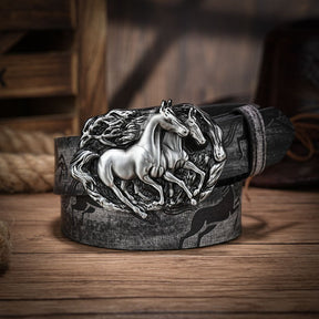 Cinto Country Masculino Cowboy Western Couro Vintage Preto Loja Viego