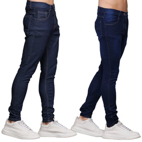 Kit 2 Calças Jeans Masculina Escura na Promoção Loja Viego calça calça jeans masculina calça jeans masculina azul claro calça jeans masculina com elastano calça jeans masculina escura calça jeans masculina na promoção calça jeans masculina reta calça jeans masculina slim calça jeans masculina social calça jeans masculina tradicional Kit 2 Calças Jeans Masculina Escura na Promoção kit calça jeans