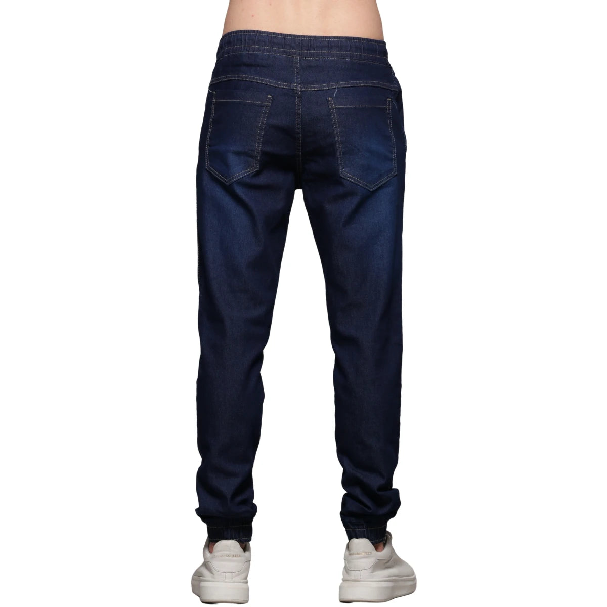 Calça Jeans Masculina Jogger Azul Escuro - Invictus Loja Viego calça calça jeans jogger calça jeans masculina calça jeans masculina com elastano calça jeans masculina escura Calça Jeans Masculina Jogger Azul Escuro - Invictus Calça Jogger calça jogger masculina