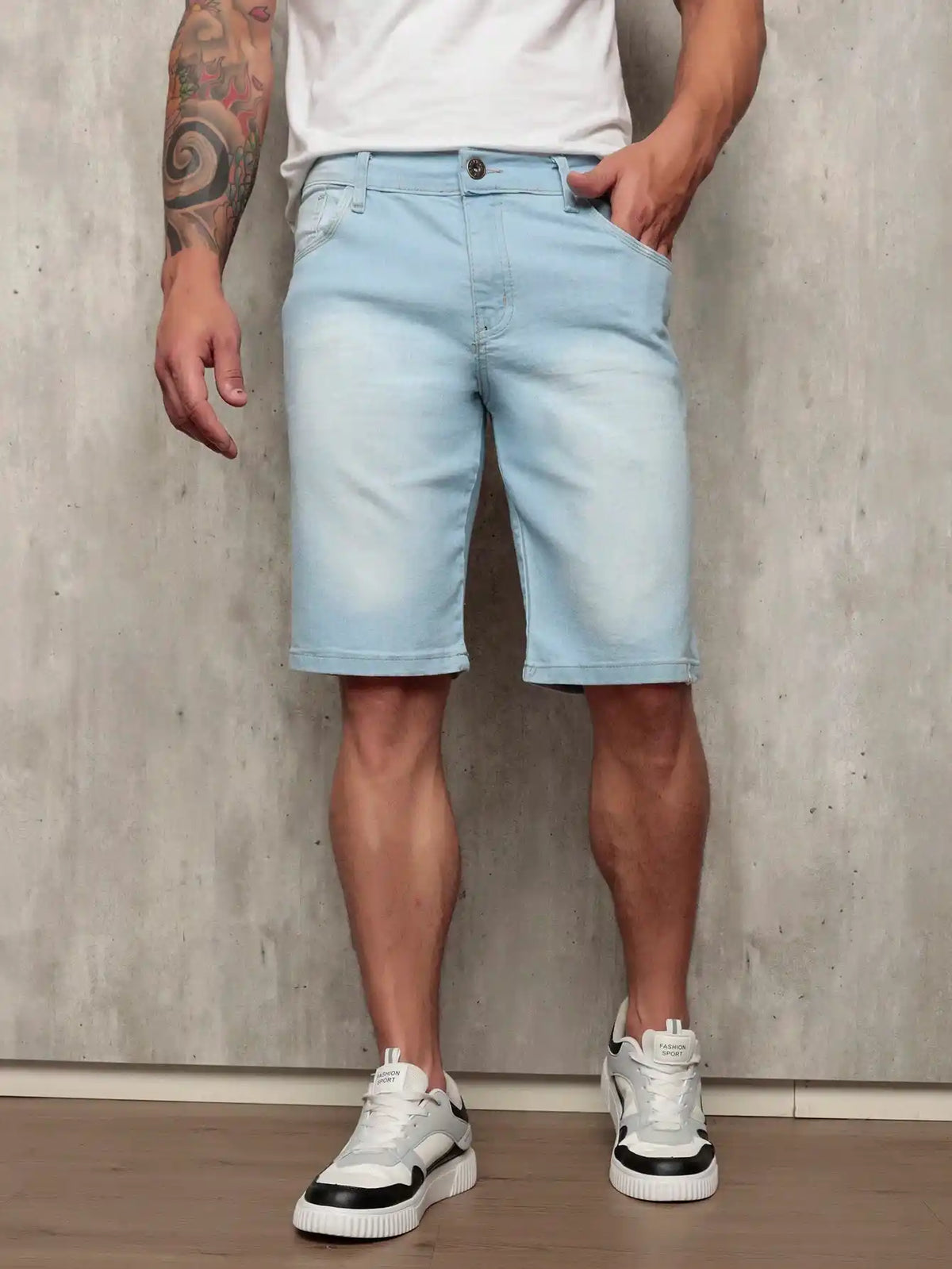 Bermuda Jeans Masculina com Lycra Noble 48 Loja Viego bermuda jeans Bermuda Jeans Casual bermuda jeans masculina Bermuda Jeans Masculina com Lycra Noble bermuda masculina jeans short jeans masculino