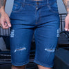Bermuda Jeans Masculina Rasgado Experience